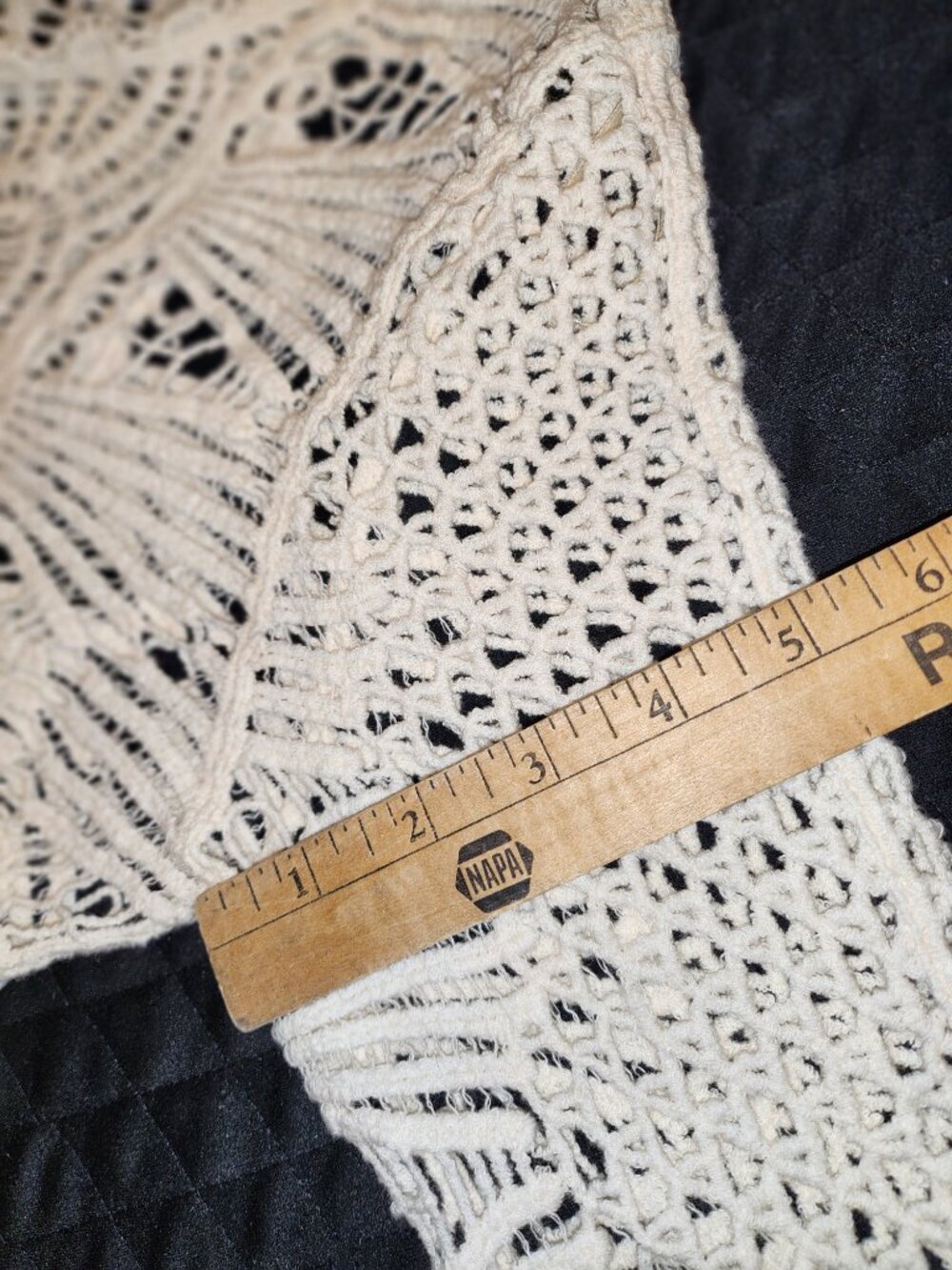 Rebellion Open Knit Crochet Cottagecore Crop Top Festival BohoChic Size Small - Picture 14 of 14